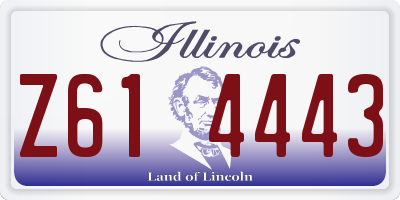 IL license plate Z614443