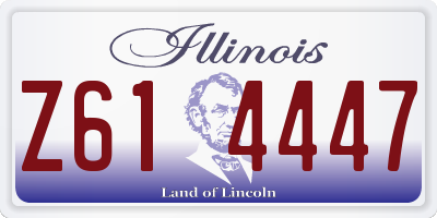 IL license plate Z614447