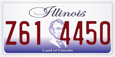 IL license plate Z614450