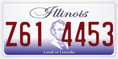 IL license plate Z614453