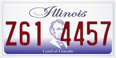 IL license plate Z614457