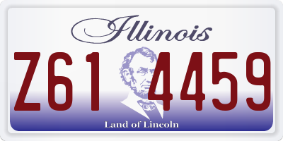 IL license plate Z614459