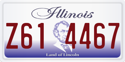 IL license plate Z614467