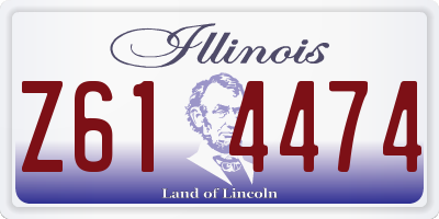 IL license plate Z614474