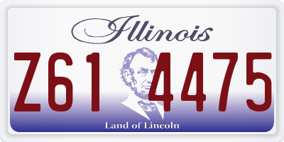 IL license plate Z614475