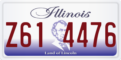 IL license plate Z614476