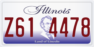IL license plate Z614478