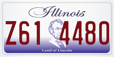 IL license plate Z614480