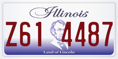 IL license plate Z614487