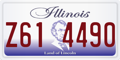 IL license plate Z614490