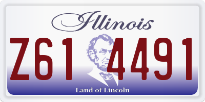 IL license plate Z614491