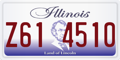 IL license plate Z614510