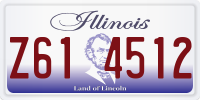 IL license plate Z614512