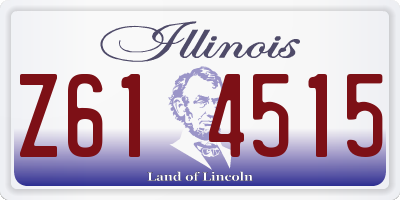 IL license plate Z614515