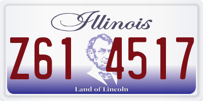IL license plate Z614517