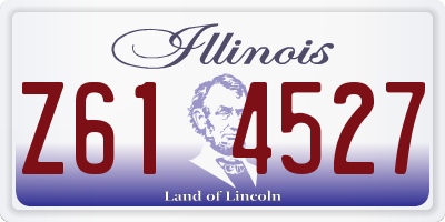 IL license plate Z614527