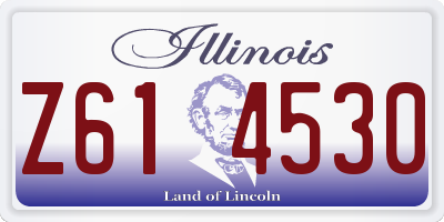 IL license plate Z614530