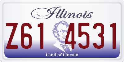 IL license plate Z614531