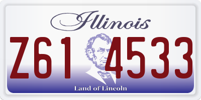 IL license plate Z614533