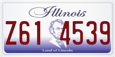 IL license plate Z614539