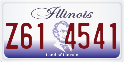 IL license plate Z614541
