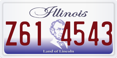 IL license plate Z614543