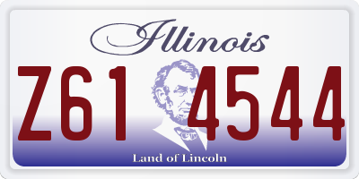 IL license plate Z614544