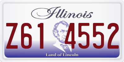 IL license plate Z614552