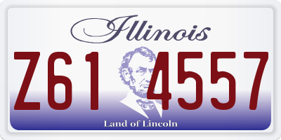IL license plate Z614557