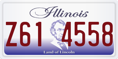IL license plate Z614558