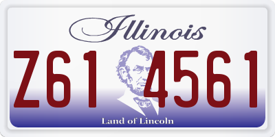 IL license plate Z614561