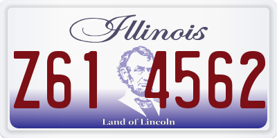 IL license plate Z614562