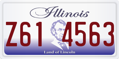 IL license plate Z614563