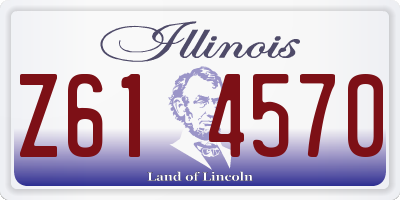 IL license plate Z614570