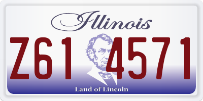IL license plate Z614571