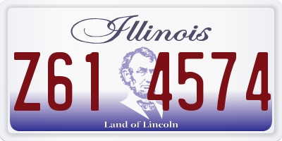 IL license plate Z614574