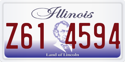 IL license plate Z614594
