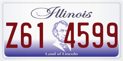 IL license plate Z614599