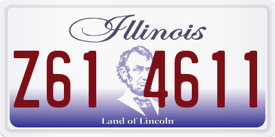 IL license plate Z614611