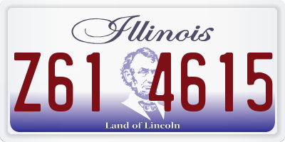 IL license plate Z614615
