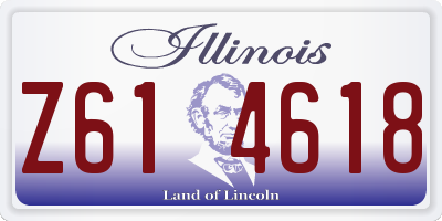 IL license plate Z614618