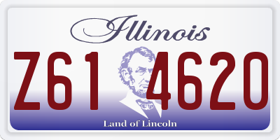 IL license plate Z614620