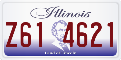 IL license plate Z614621