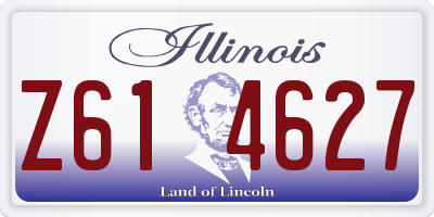 IL license plate Z614627
