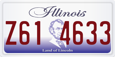 IL license plate Z614633