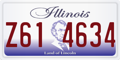 IL license plate Z614634