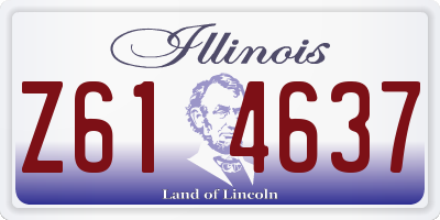 IL license plate Z614637