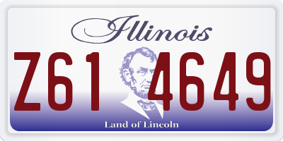IL license plate Z614649