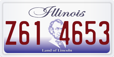 IL license plate Z614653