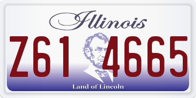 IL license plate Z614665
